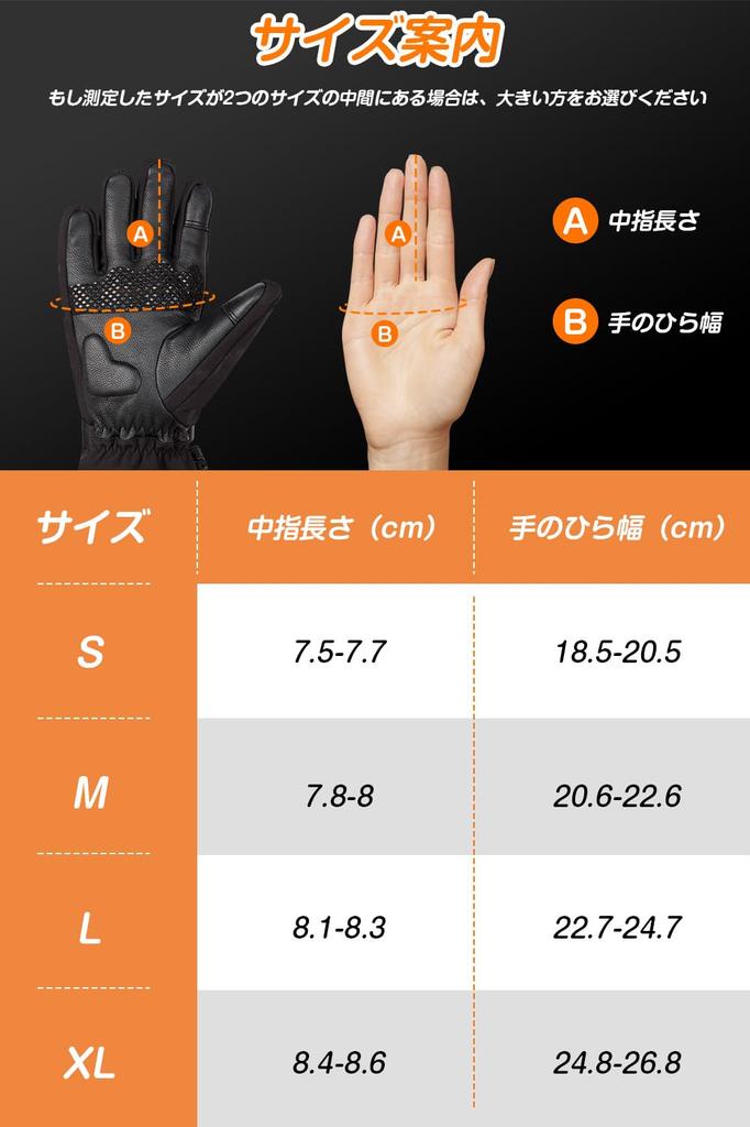 Codify Electric Heated Gloves for Motorcycles and Battery Level Heated Winter Gloves with Two 6000mAh Battery Level Uniform Heat Up To 3 Temperature