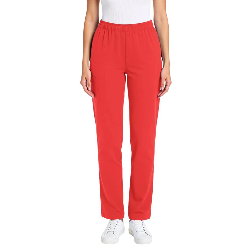 Damen Weite Freizeithose mit elastischem Bund und Kordelzug für Pflegekräfte Lange Hose