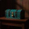 Wooden Box with Curved Lid Antique Style Decorative Keepsake Storage Chest Distressed