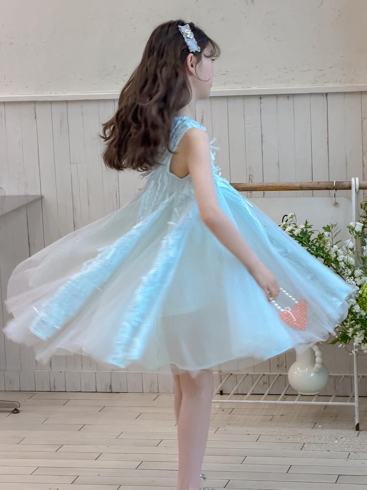Girls' dress 26 summer new shiny mesh princess dress elegant fairy dress big children's dress
