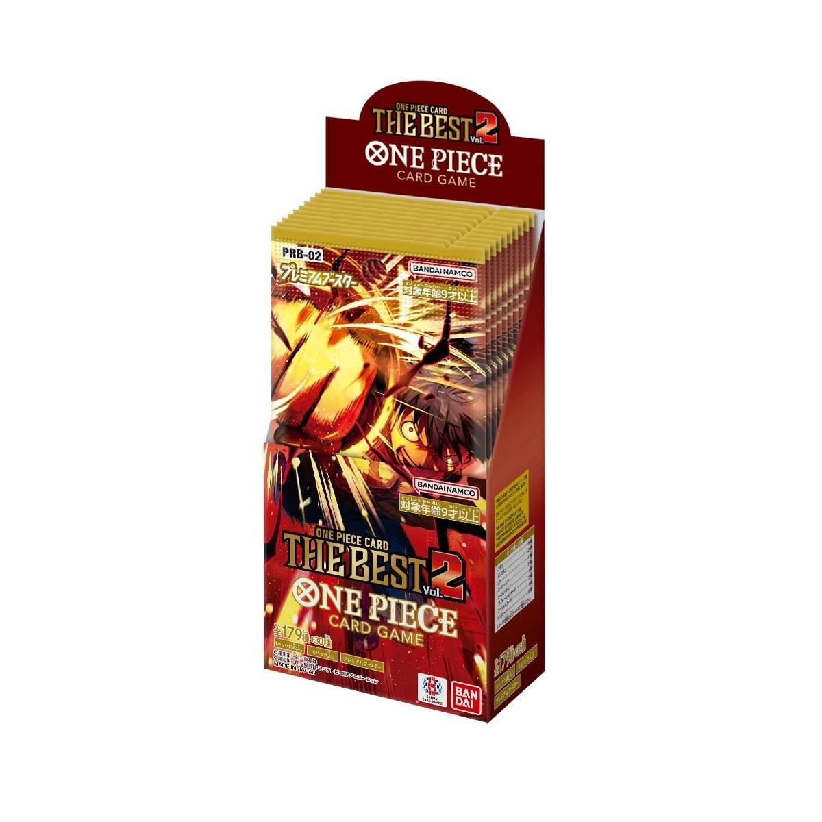 BANDAI ONE PIECE Card Game Premium Booster vol.2 (BOX) containing 10 packs.