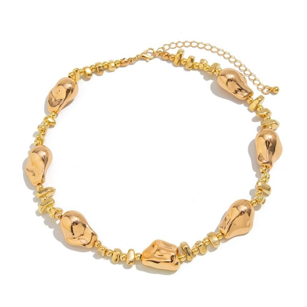 

Boho Bead Necklace Geometric Clavicle Chain Vintage Love Heart Choker Gift Style A