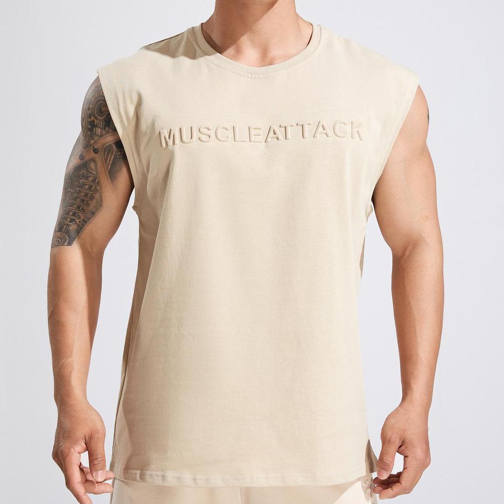 Muscle Fitness Summer Cotton Tank Top - Men's Running & Casual Sport Sleeveless