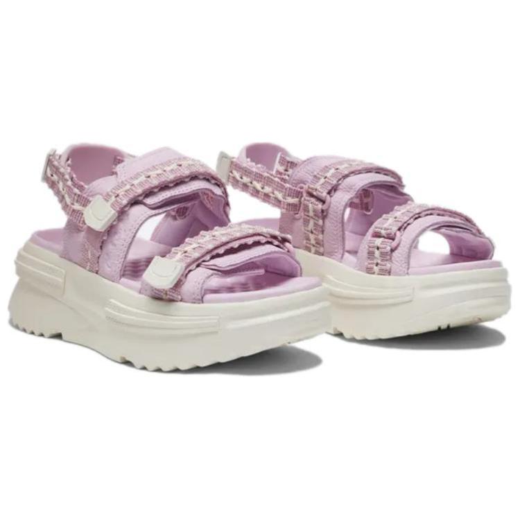 Converse Run Star Utility Sandal CX Comfortable Casual Non-Slip Beach Sandals Unisex Pink Purple