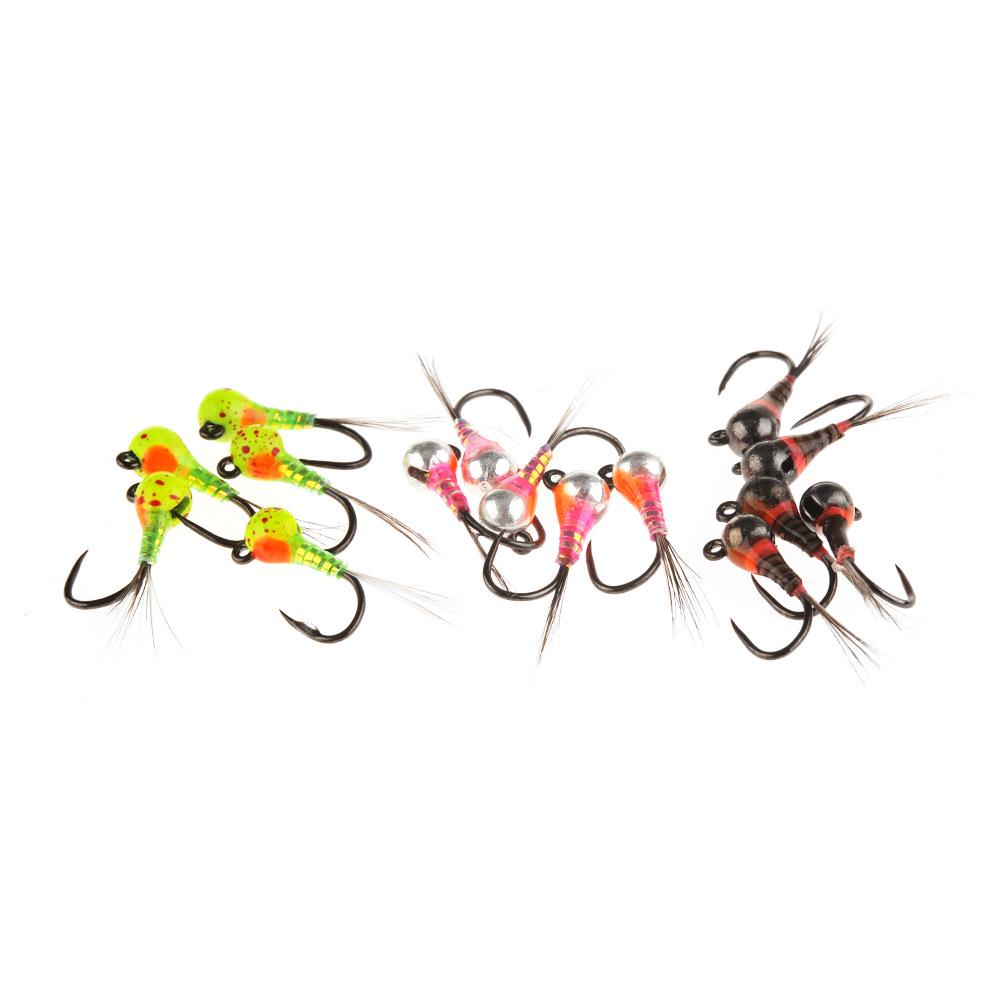 Sinking Tungsten Head Nymph Fly Fishing Lures