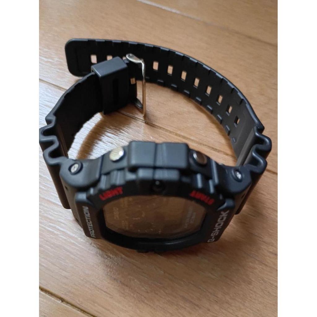 Used CASIO G-SHOCK digital watch DW5900 commonly known as the third eye reprint edition