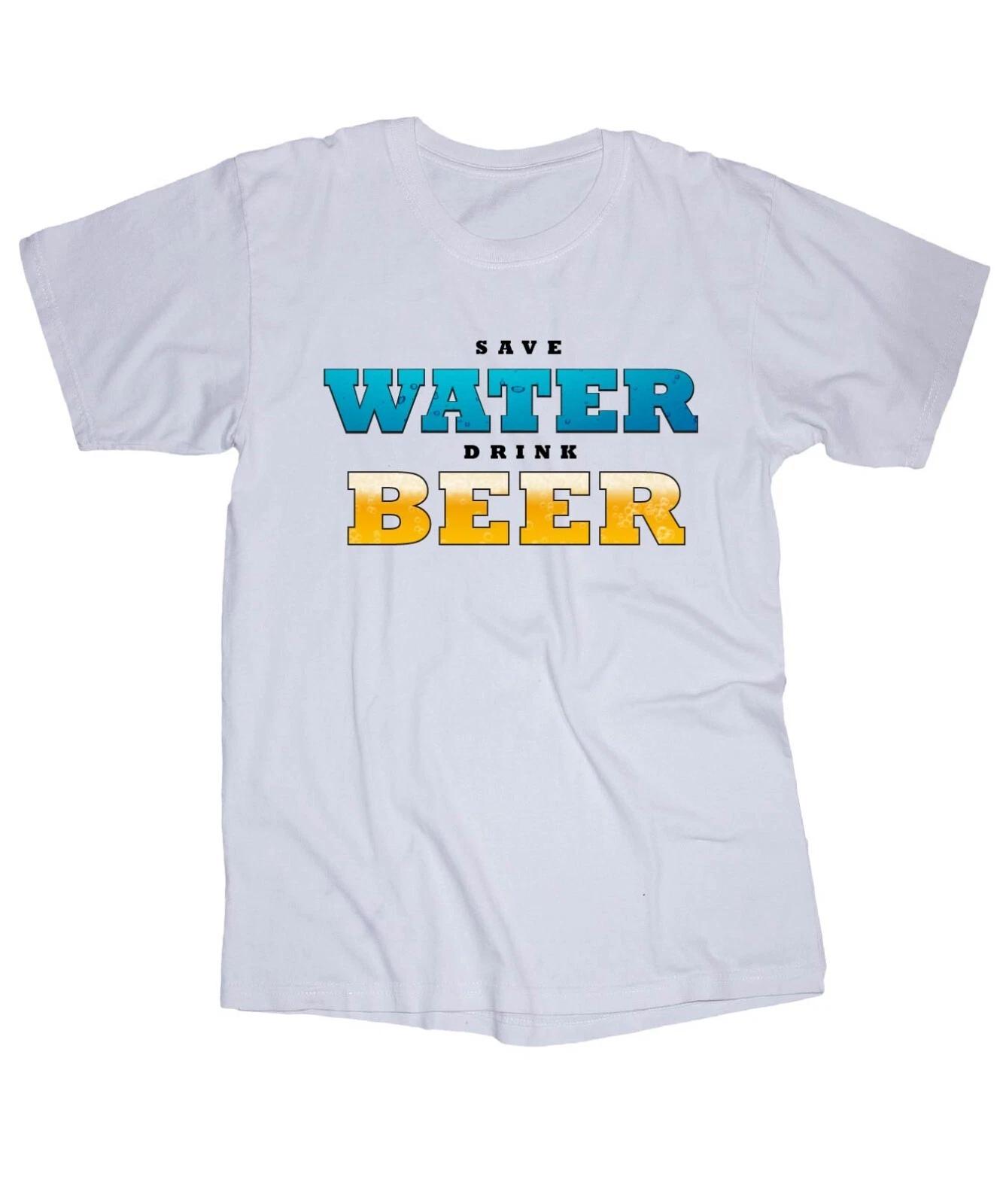 Save Water Drink Beer Funny Sayings T-shirt 2XL
