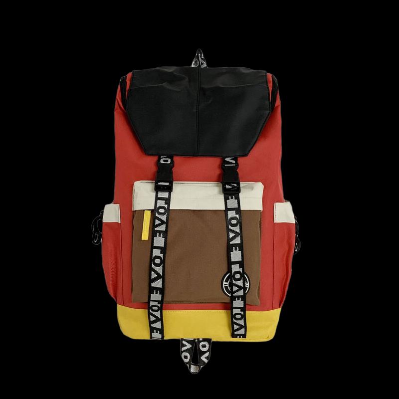 Li Shen Modischer Farbblock-Rucksack