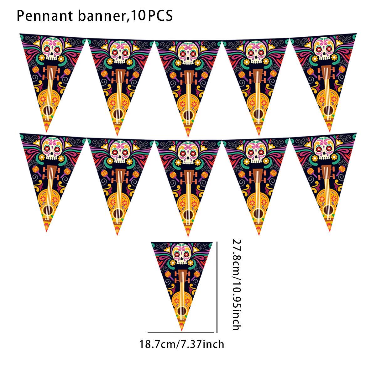 New Mexico Halloween & Day of the Dead Party Decoration Banner Flags