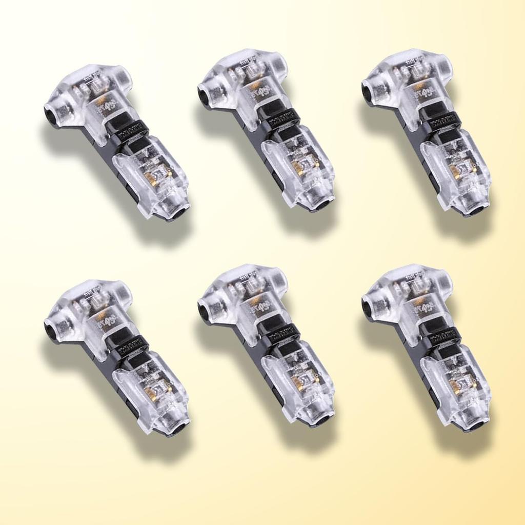 T-type wiring connector, 1 pin, easy and fast wiring installation,