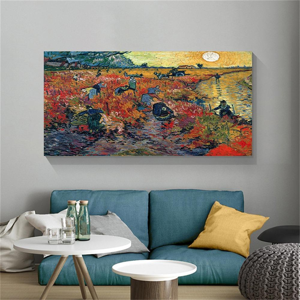 Famous Canvas Painting Van Gogh Posters and Prints Landscape Wall Art Pictures for Modern Living Room Cuadros Decor