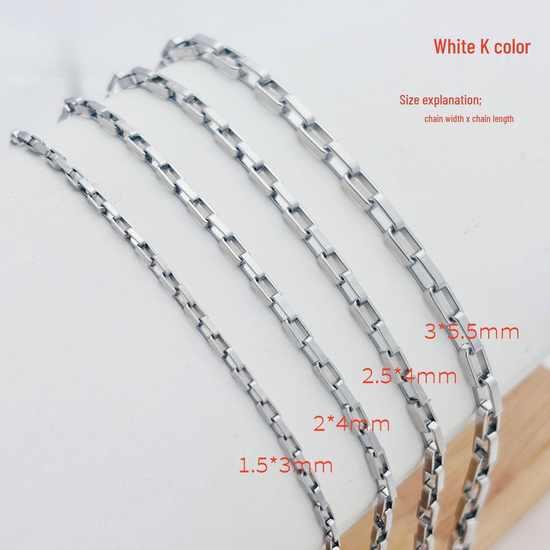 

Браслет-цепочка, ожерелье и заколка для волос из нержавеющей/титановой стали ручной работы. 2mm