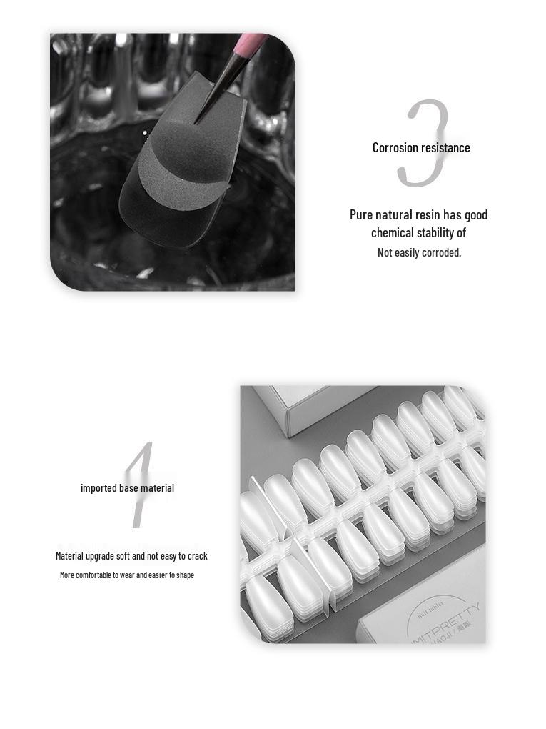 Ultra-Thin Seamless False Nails: Full & Half Cover No-Buff Nail Art Patches for Salons