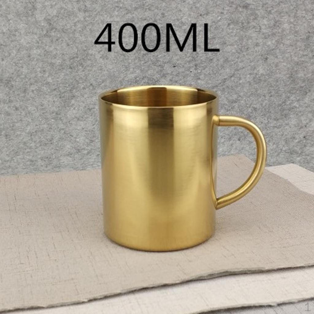 400 мл, Кружка для кофе, Кружка из нержавеющей стали золотой