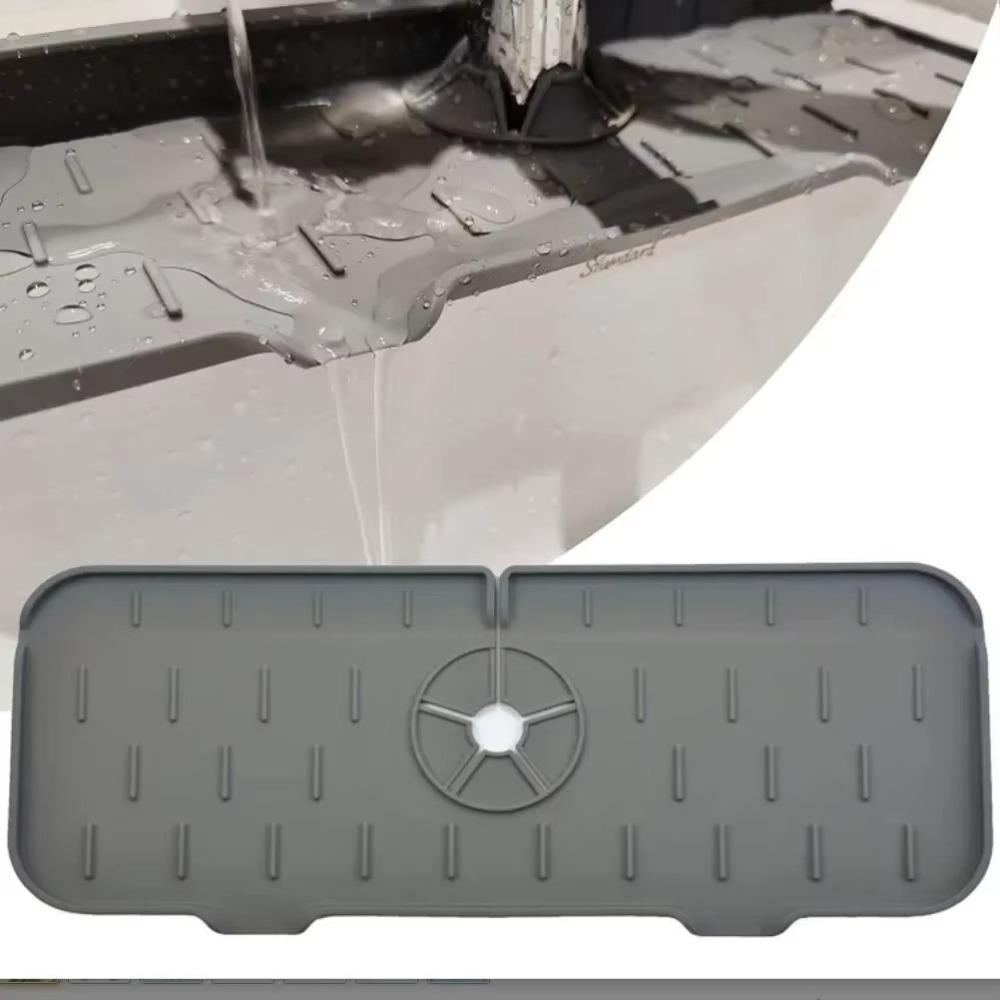Splash-proof Sink Drain Pads Foldable Faucet Mat New Faucet Drain Pad