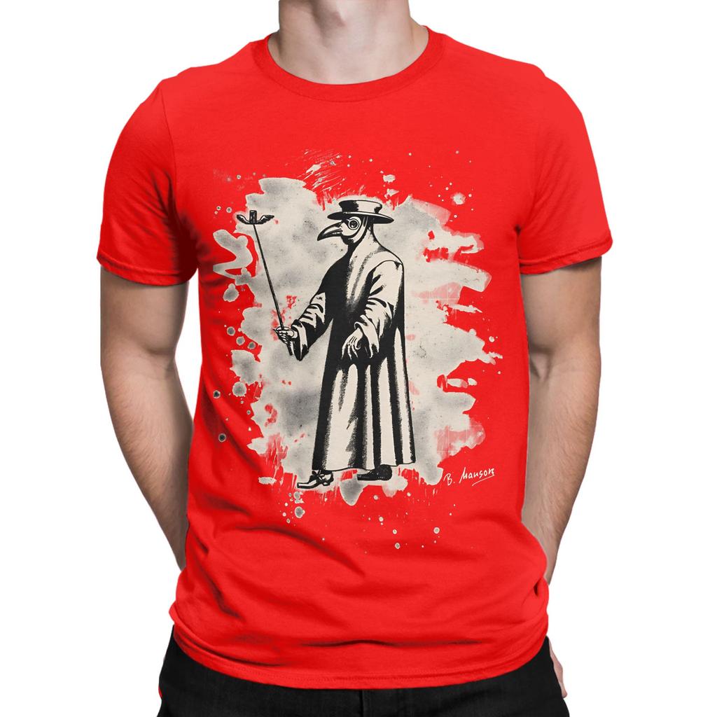 Doc Beak Plague Doctor Bleached White Classic Funny Graphic 100 Cotton Tshirt Depeche Band Mode Tees Tops For Unisex