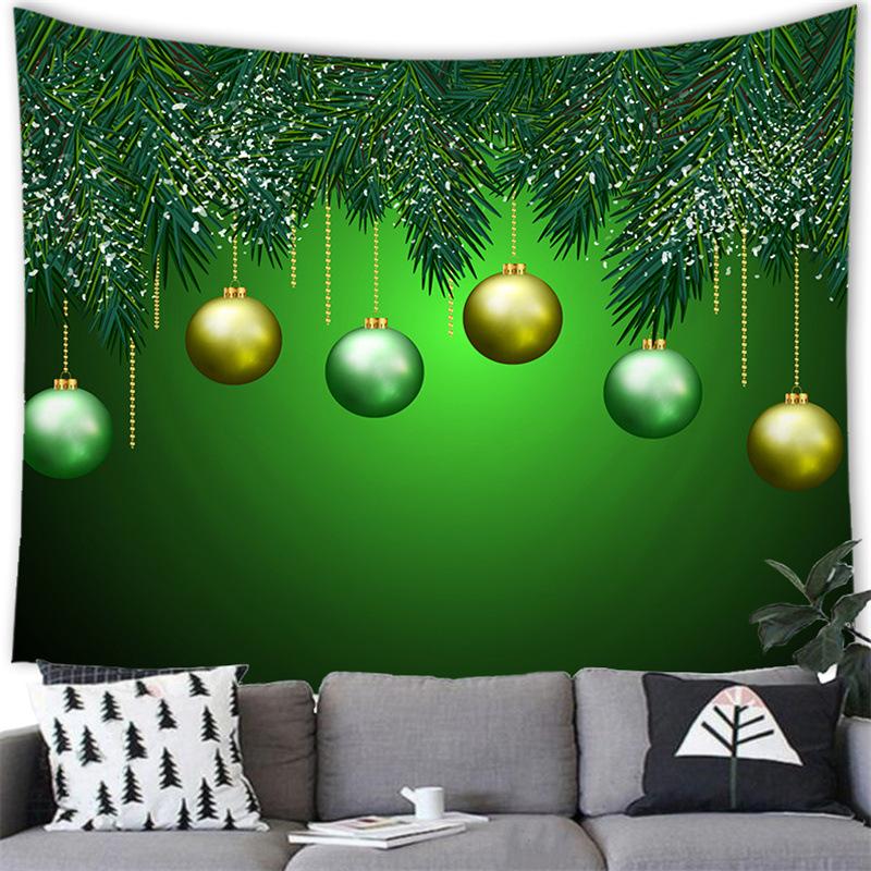 Christmas Bell Tapestry Snowman Merry Christmas Wall Hanging Living Room Bedroom Background Cloth Beautiful