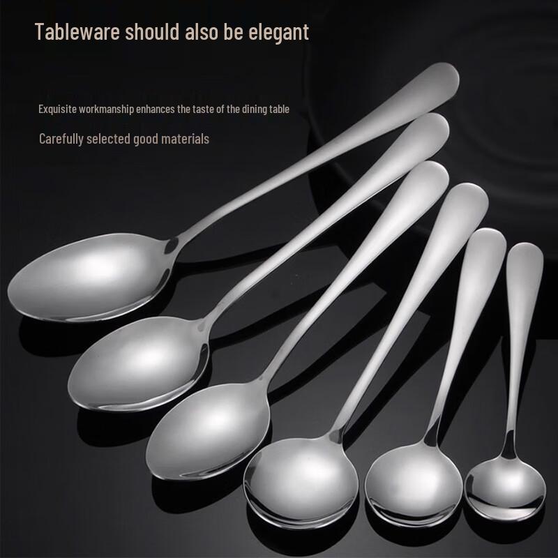 Homeglen Stainless Steel Long Handle Eating Spoon