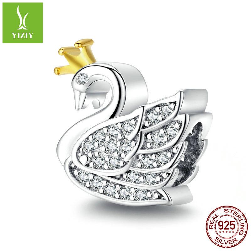 Vergoldetes 925er Sterlingsilberarmband mit Perlen-Accessoires, Love Bee DIY-Perlenanhänger.