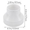 Ventilation Pipe Reducer Adapter Pipe Air Duct Adapter Pipe Connector for Inline Ventilation System(150-100mm)