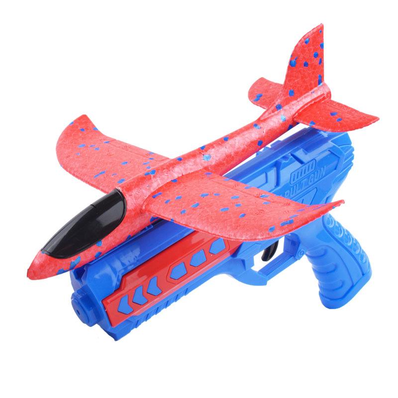 TikTok Trendy Children's Foam Airplane Launcher Toy - Hand-Throw Glider for Boys & Girls Outdoor Play