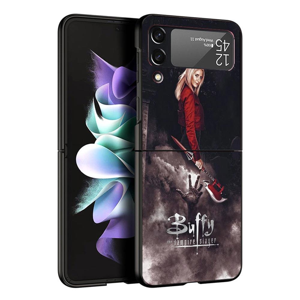 

The Vampire Slayer Buffy Black Phone Case For Samsung ZFlip7 ZFlip6 ZFlip5 ZFlip4 ZFlip3 5G Hard Protective Galaxy Z Flip 3 4 5 Samsung Z Flip 4