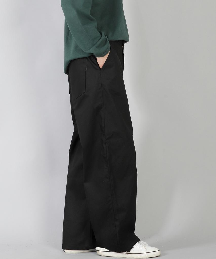 Seinteukeulu Ex Wide Button Pants Ewb-377 Black