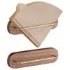 New Wooden Coffee Filter Holder Wall-mounted Coffee Filter Storage Container Coffee Filter Dispenser For V Shape Filter Holder