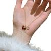 18k Gold Plated Zirconia Zodiac Horse Heart Necklace - Elegant Clavicle Chain