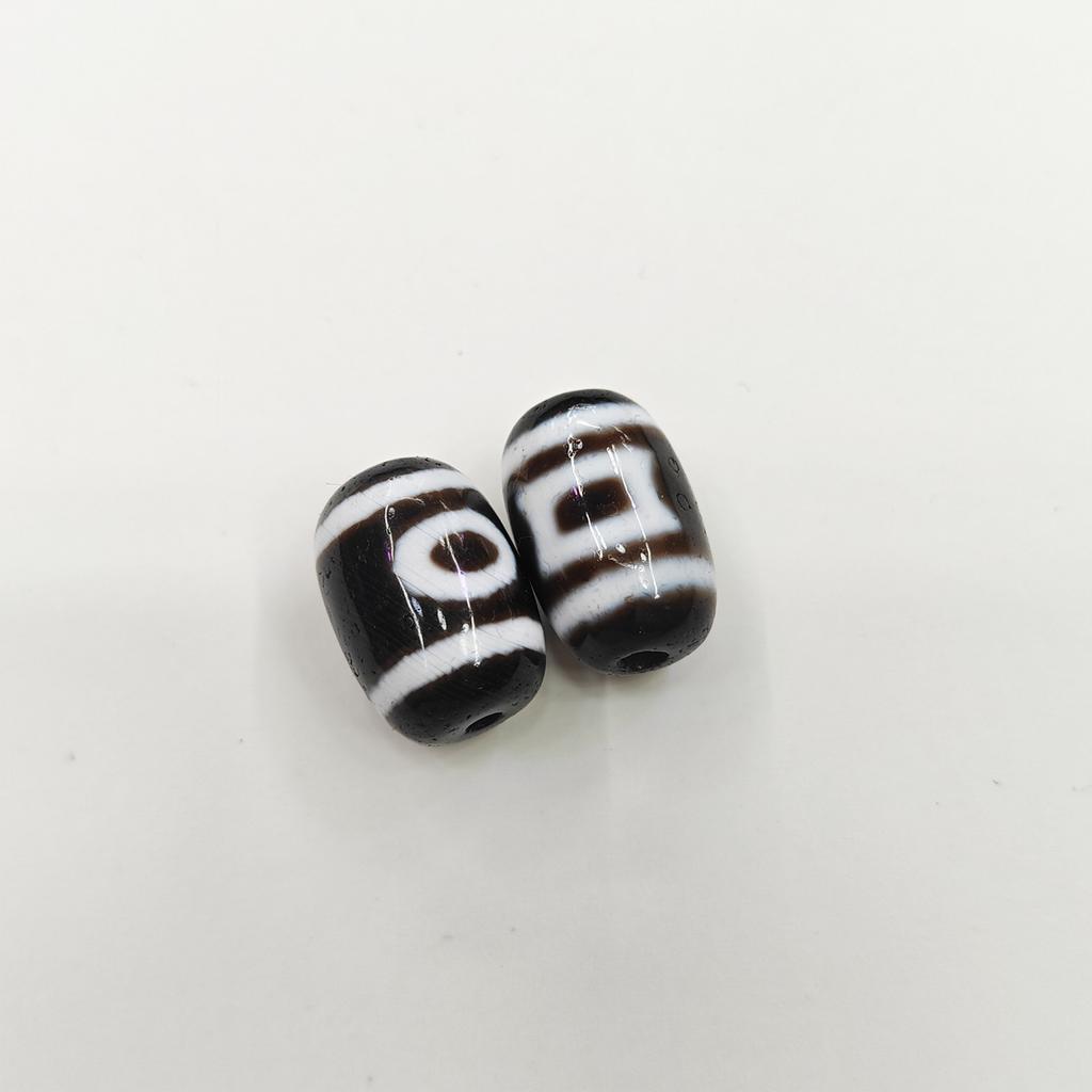Tibetan high-oil pulp black and white dzi beads, clear bite color loose beads and multiple totems, Wenwan bracelet accessories are in stock.
