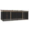 Vidaxl Altanka Ze Ścianami Z Siatki, Kolor Taupe, 6X3 M, Stal