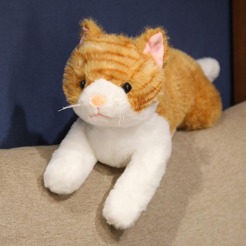 Cat Cute Realistic Plush Toy Ornament Pillow Playroom Decor Present Birthday