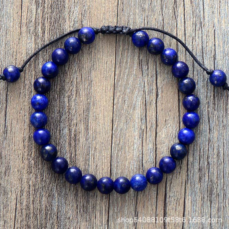 Simple Natural Stone Handmade Beaded Bracelet Couple Bracelet Popular Jewelry