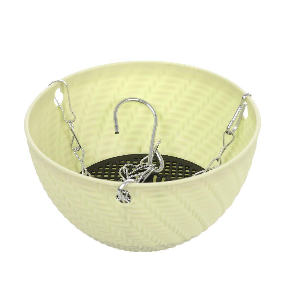 Bracketplant Succulent Plant Balcony Hanging Basket Flower Pots Chains Flowerpot Rattan Pattern