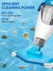 Handheld Rechargeable Pool Vacuum Cleaner for Spas Hot Tubs Small Pools with Automatic Immersion Detector Bristle Suction Nozzle