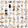 10/30/50PCS Cute Fat Cat PVC Sticker Aesthetic DIY Decoration Scrapbooking Children's Stationery School Supplies for Kids