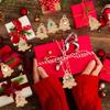 48Pcs Merry Christmas Tags Kraft Paper Card Gift Label DIY Hang Tags Gift Wrapping Decor