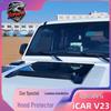 iCAR V23 Black Warrior Front Hood Cover: Exterior Trim Upgrade for Easy Installation