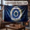 Custom Name Flannel Throw Blanket Club Brugge FC Pattern Warm Home Decoration
