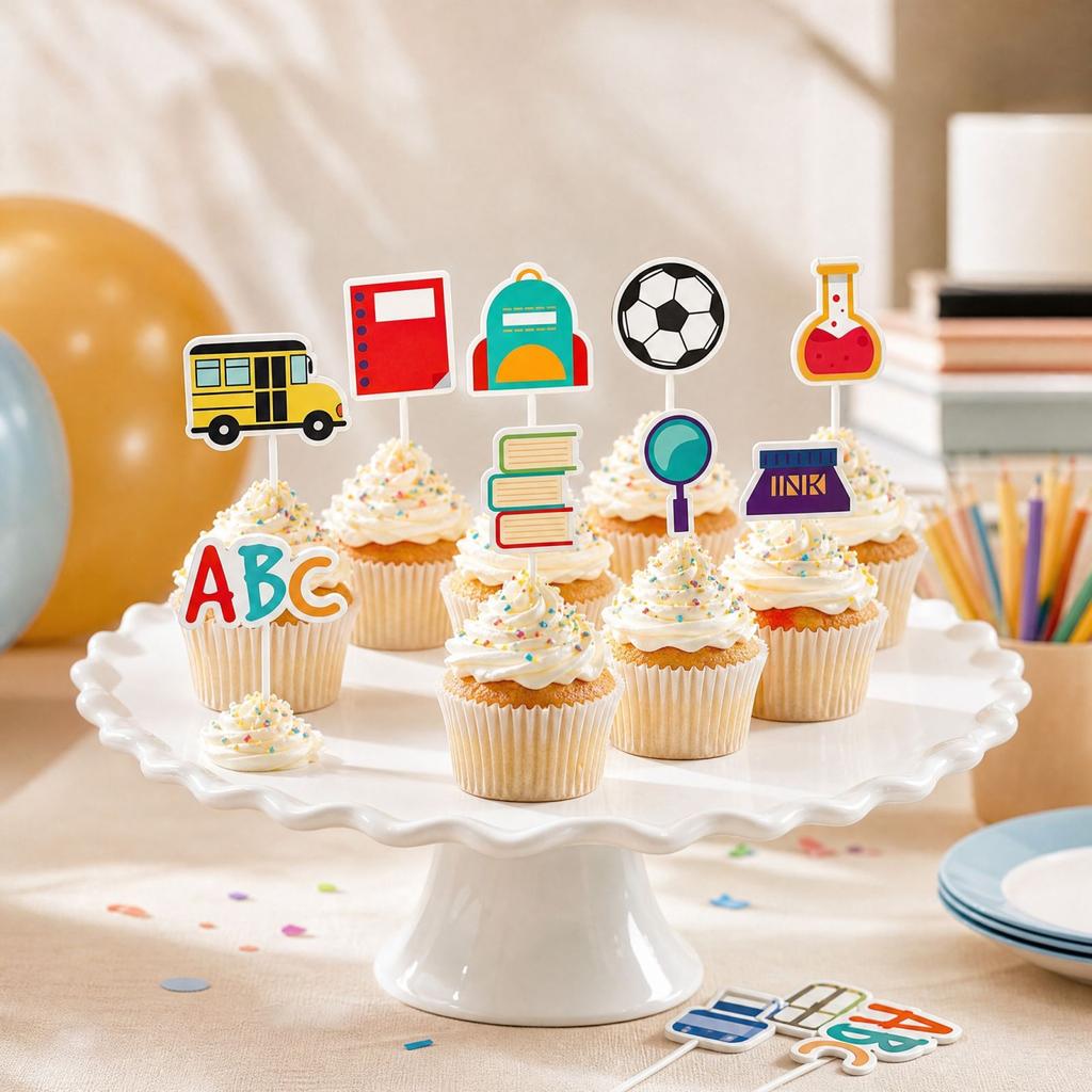 Back To School for Party Decoration, 12 Count School Theme Picks