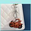 Vintage Leather Motorcycle Keychain With Handcrafted Finish For Bag Decoration And Cool Style