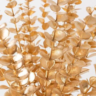 Goldene Eukalyptus-Kunstblätter für Weihnachten, Hochzeiten und Heimdekoration
