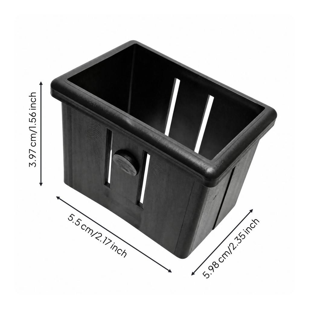 Rectangular Tube Reducer Sleeve Plastic Pipe Interlining Black
