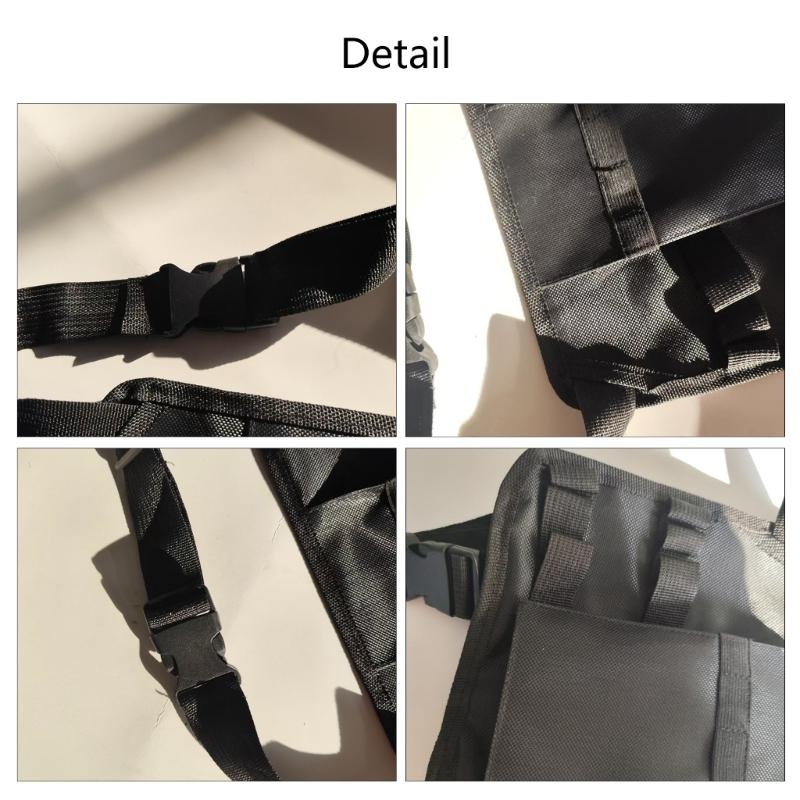 Multi Pocket Detachable Work Belt With Thigh Mount For Carpenters And Craftsmen Waterproof Tool Organizer