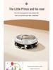 The Little Prince & Rose Sterling Silver Couple Rings - Unique Design Gift for Girlfriend