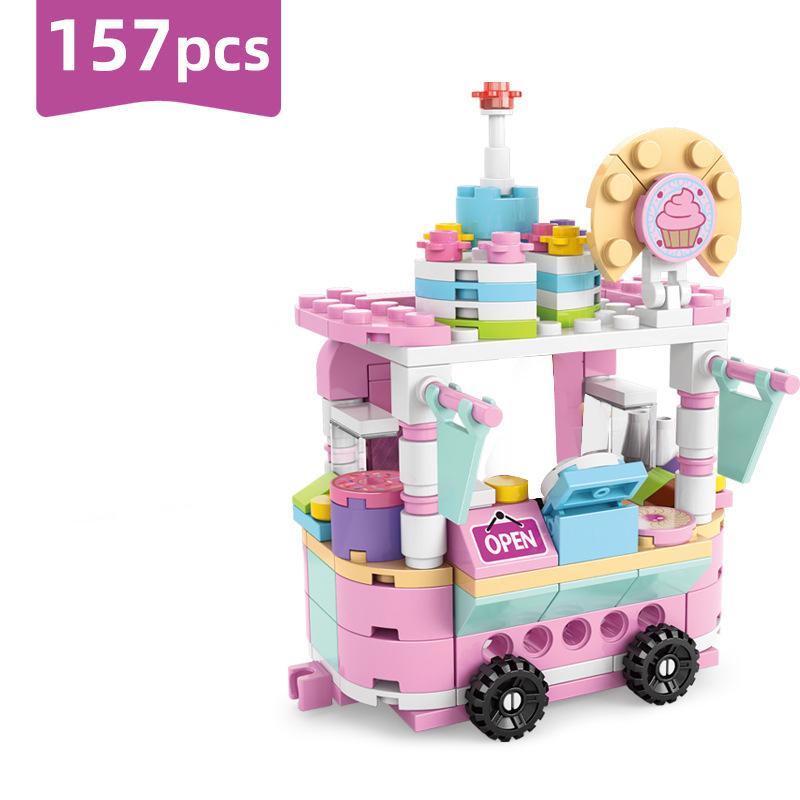 

Для Sembo мороженое еда грузовик архитектура город улица VieSushi цветочный магазин розничный магазин строительные блоки кирпичные строительные игрушки