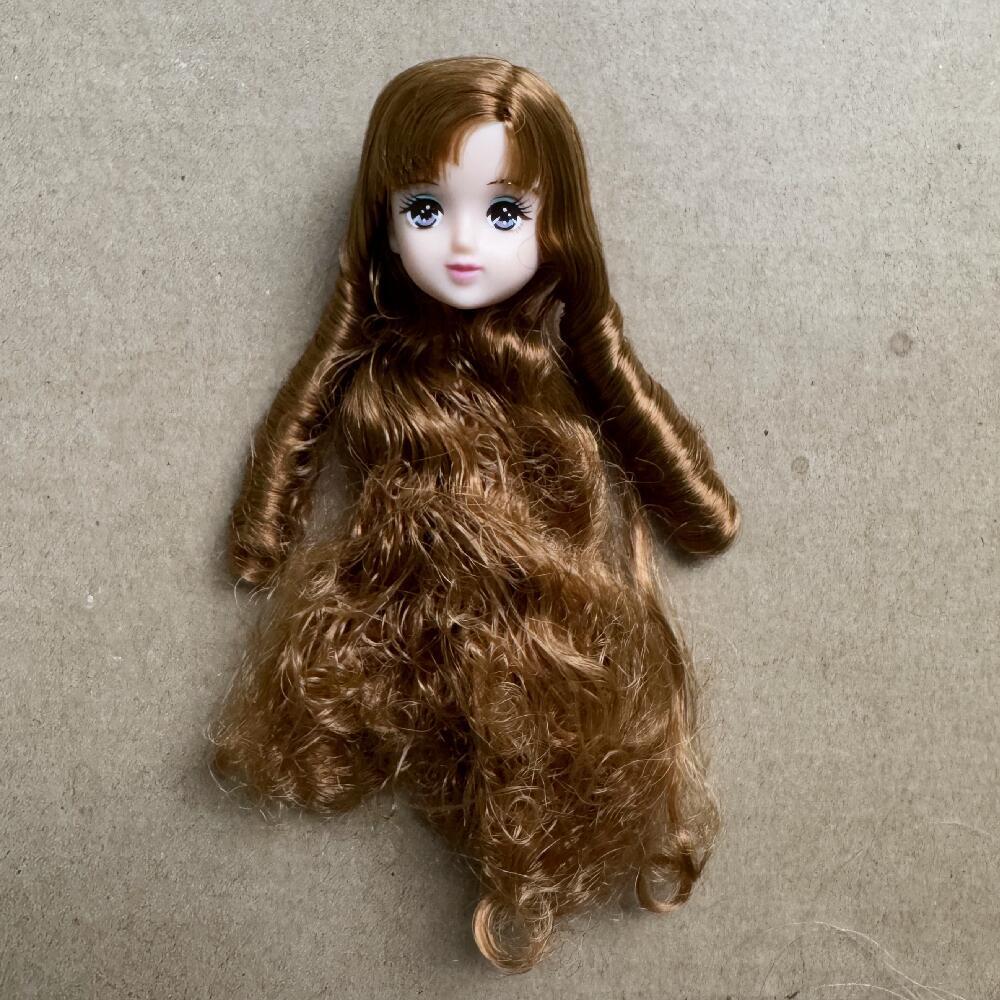 Original Jenny Doll Heads Colorful Long Hair Makeup Doll Parts Kids Learning Hair Dressing Doll Heads
