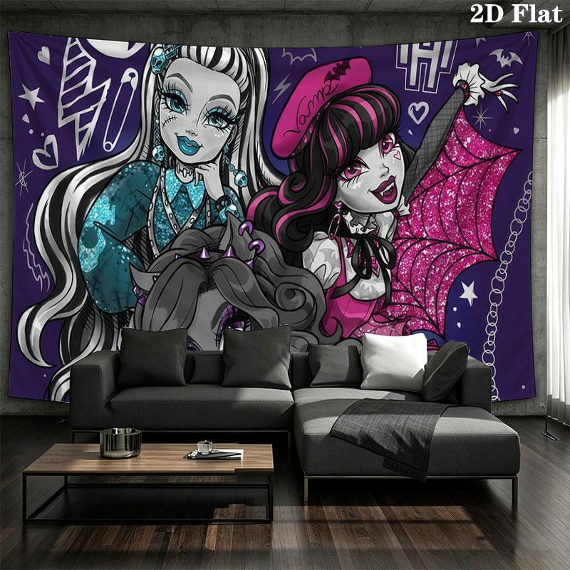 MH Wall Tapestry, Aesthetic Printed Fabric Blanket, Suitable for Bedroom, Living Room, and Home Decor.