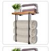 Wall-Mounted Metal Towel Storage Rack