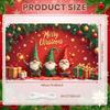 Photo Prop Cozy Design Santa Claus Banner Festive Decor Colorful Lights Christmas Banner For Home Decoration Event Decor Indoor